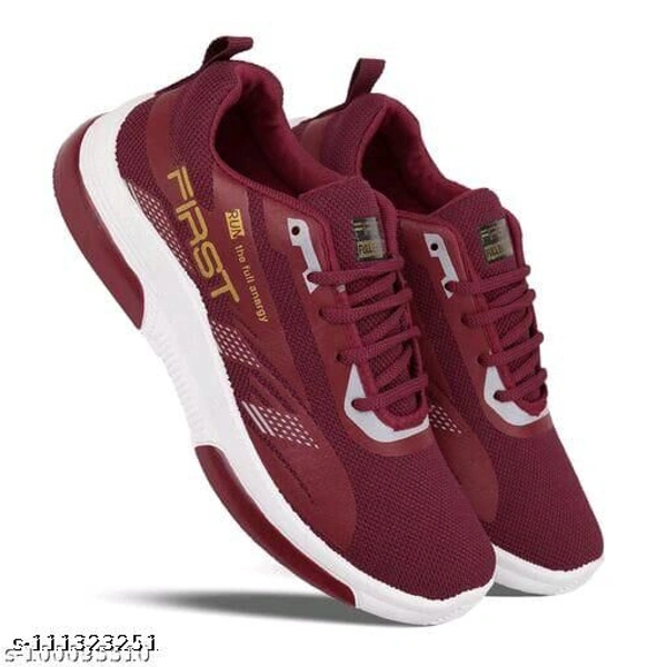  Latest Attractive Men Sports Shoes - Maroon , IND-9