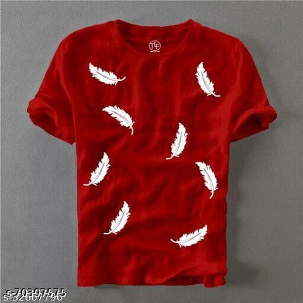 Printed men's tshirt - Red, M 