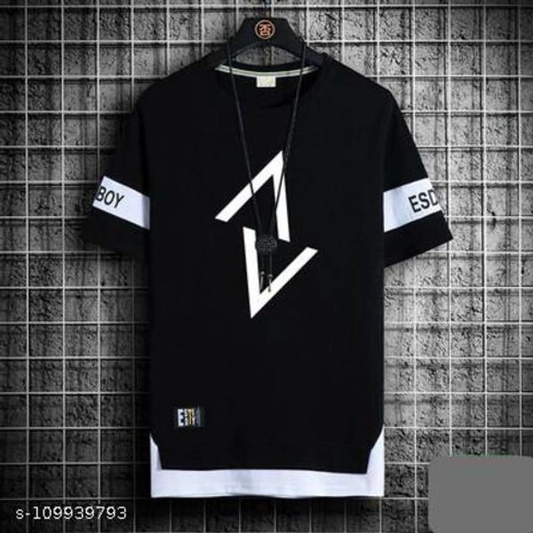 Classic Graceful Men Tshirts - Black, L 