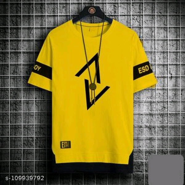Classic Graceful Men Tshirts - yellow , XL 