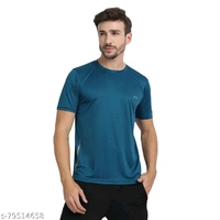 FTX Men's Dri-Fit Polyester Round Neck Half Sleeves T-Shirt- Pack of 4, (Airforce Blue, Black, Grey, Navy) - Airforce Blue Black Grey Navy, XL