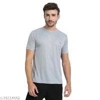 FTX Men's Dri-Fit Polyester Round Neck Half Sleeves T-Shirt- Pack of 4, (Airforce Blue, Black, Grey, Navy) - Airforce Blue Black Grey Navy, XL