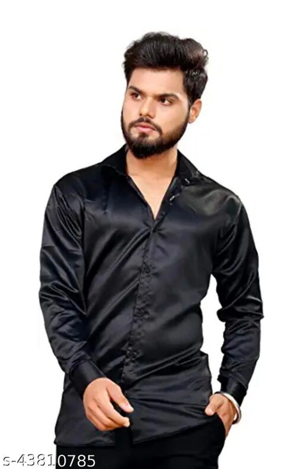Classy Latest Men Shirts - Black , S 