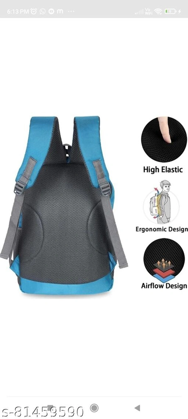 Wings Craft Boys And Girls Lightweight School Bag - Free Size, Sky Blue