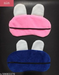 .Juzzii Velvet Cute Baby Doll Sleeping Eye Mask, Eye Mask for Men Women Girls Kids Boys - (Pink - Blue) Model-No.27-52 - Pink Blue, Free Size