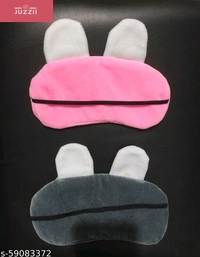 .Juzzii Velvet Cute Baby Doll Sleeping Eye Mask, Eye Mask for Men Women Girls Kids Boys - (Pink - Blue) Model-No.27-52 - Pink Grey,, Free Size