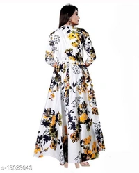 Myra Drishya Kurtis - white , Free size