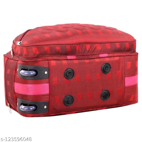 XN Bags Combo Unisex Travel Duffel Bag with Two Wheels Capacity 60Ltr pack of 2 - Red, Free Size