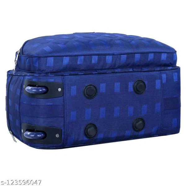 XN Bags Combo Unisex Travel Duffel Bag with Two Wheels Capacity 60Ltr pack of 2 - Blue, Free Size
