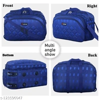 XN Bags Combo Unisex Travel Duffel Bag with Two Wheels Capacity 60Ltr pack of 2 - Blue, Free Size