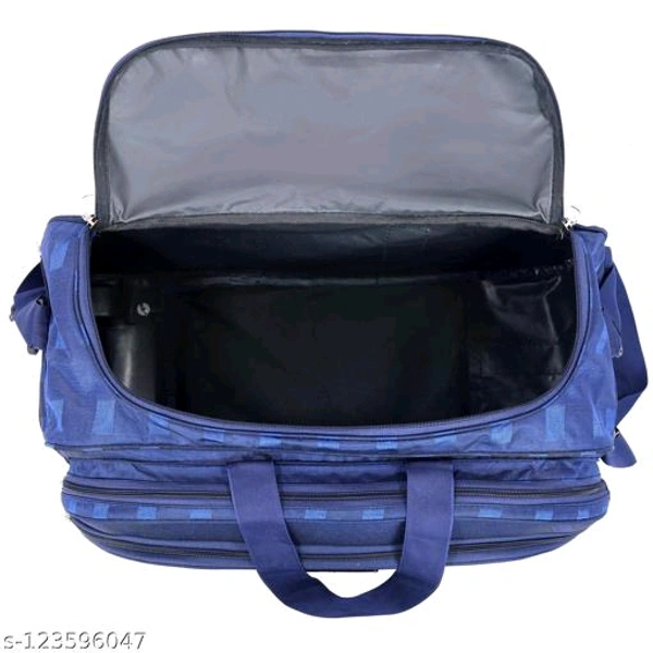 XN Bags Combo Unisex Travel Duffel Bag with Two Wheels Capacity 60Ltr pack of 2 - Blue, Free Size