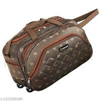 XN Bags Combo Unisex Travel Duffel Bag with Two Wheels Capacity 60Ltr pack of 2 - Golden, Free Size