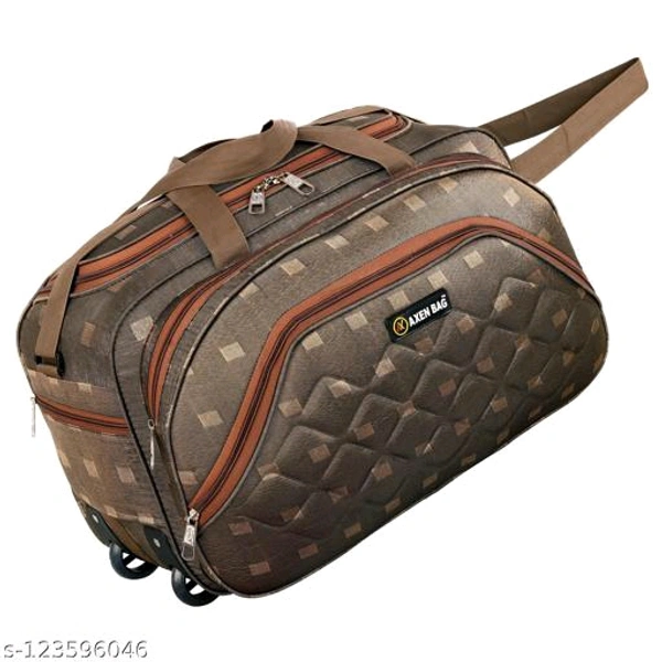 XN Bags Combo Unisex Travel Duffel Bag with Two Wheels Capacity 60Ltr pack of 2 - Golden, Free Size