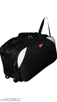 Elite Men Duffel BagsName: Elite Men Duffel BagsProduct - Black, Free Size