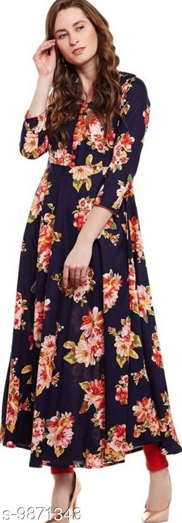 fancy kurti - Nevy Blue , 4XL 