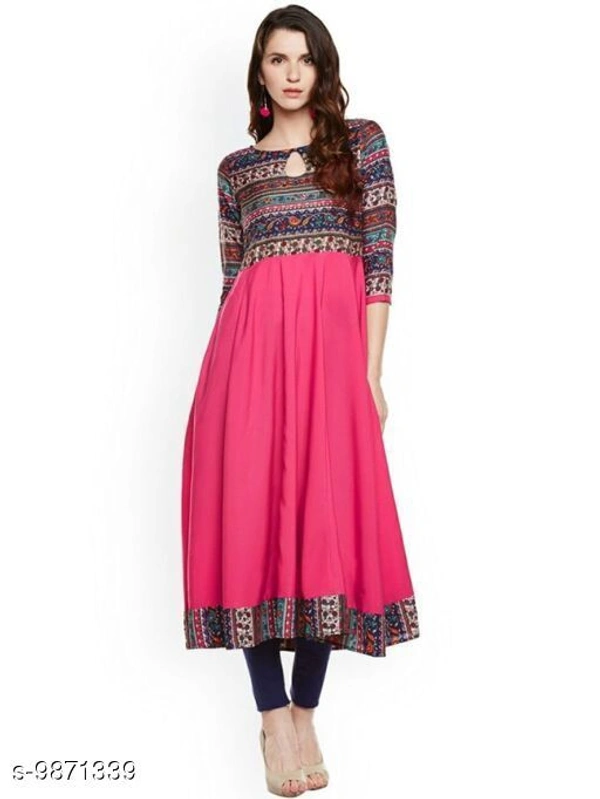 fancy kurti - pink , 4XL 