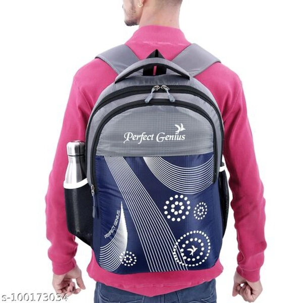 college bag - Free Size, Nevy Blue Grey