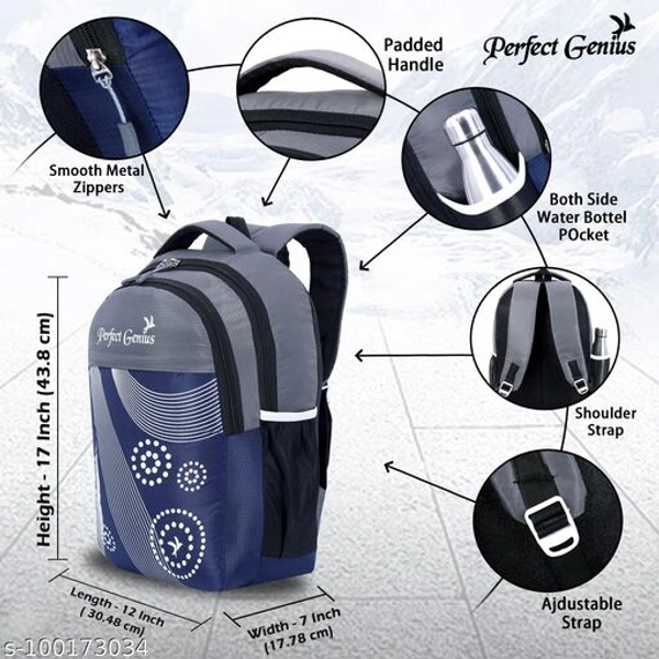 college bag - Free Size, Nevy Blue Grey