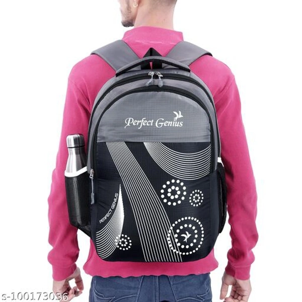 college bag - Free Size, Black Grey