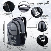 college bag - Free Size, Black Grey