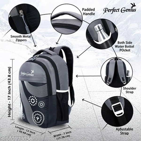 college bag - Free Size, Black Grey