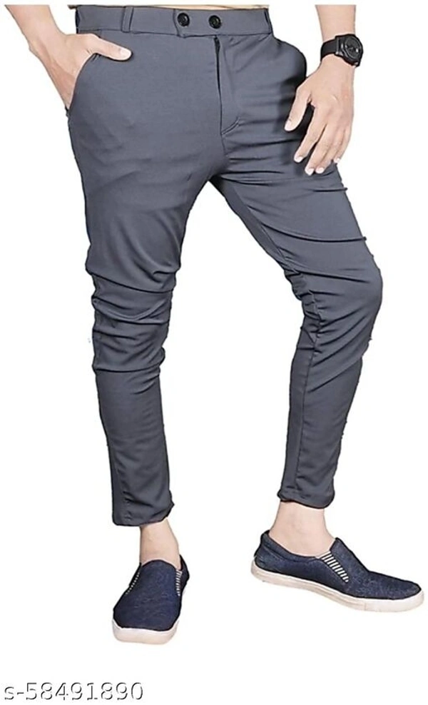 Stylish lycra pants - GREY, 28