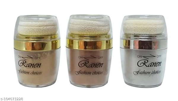 Loose Powder Highlighter With Puff S2 - Free Size