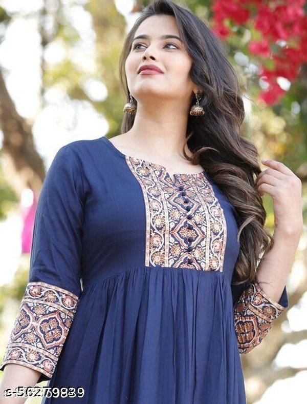ma syla Anarkali  - Blue, M 