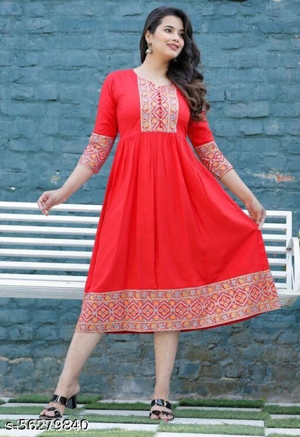ma syla Anarkali  - red , M 