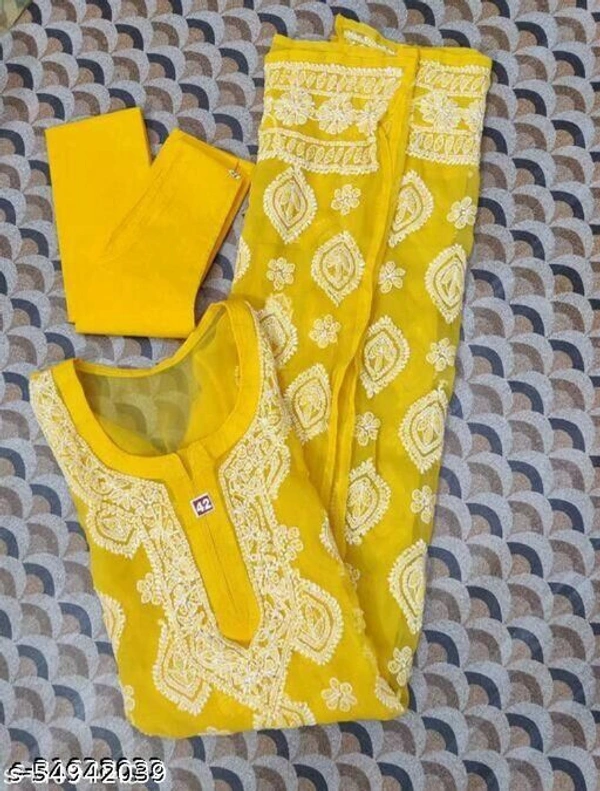 Aakarsha Pretty Kurtis  - Yellow, L 