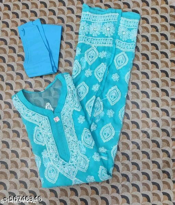 Aakarsha Pretty Kurtis  - aqua , L 
