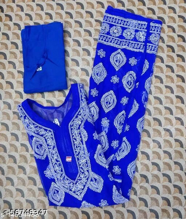 Aakarsha Pretty Kurtis  - Blue , XXL 
