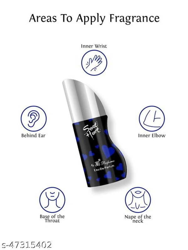JBJ SweetHeart Perfume Blue (For Men & Women) Eau de Parfum - 30 ml (Pack of 2) - Free Size 