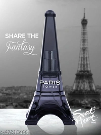 Sweet Heart PARIS TOWER BLACK (PACK OF 2) Eau de Parfum - 40 ml  (For Men & Women) - Free Size