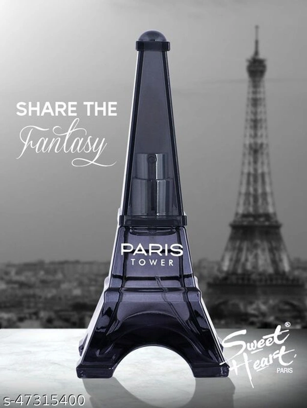 Sweet Heart PARIS TOWER BLACK (PACK OF 2) Eau de Parfum - 40 ml  (For Men & Women) - Free Size