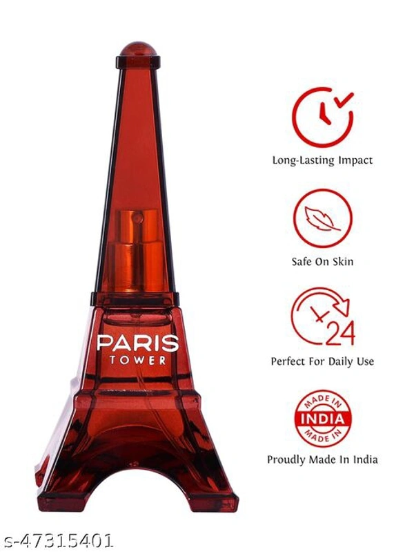 Sweet Heart PARIS TOWER BROWN (PACK OF 2) Eau de Parfum - 40 ml  (For Men & Women) - Free Size