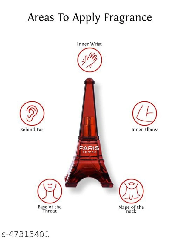 Sweet Heart PARIS TOWER BROWN (PACK OF 2) Eau de Parfum - 40 ml  (For Men & Women) - Free Size
