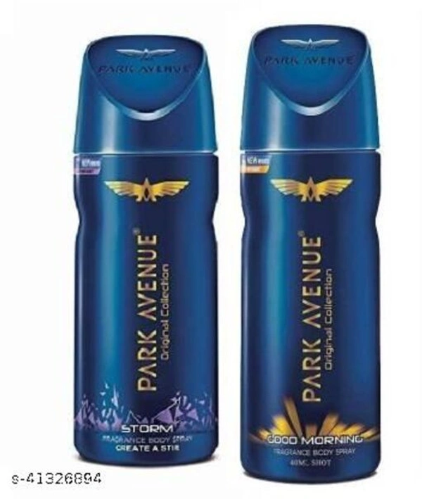 PARK AVENUE 1 Good Morning + 1 Storm Deodorant body Spray  2Pcs Body Spray - For Men  (300 ml, Pack of 2) - Free Size