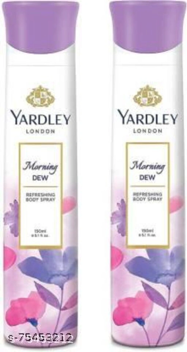 Yardley London morning dew deo PACK OF 2 Deo Deodorant & Fragrances - Free Size
