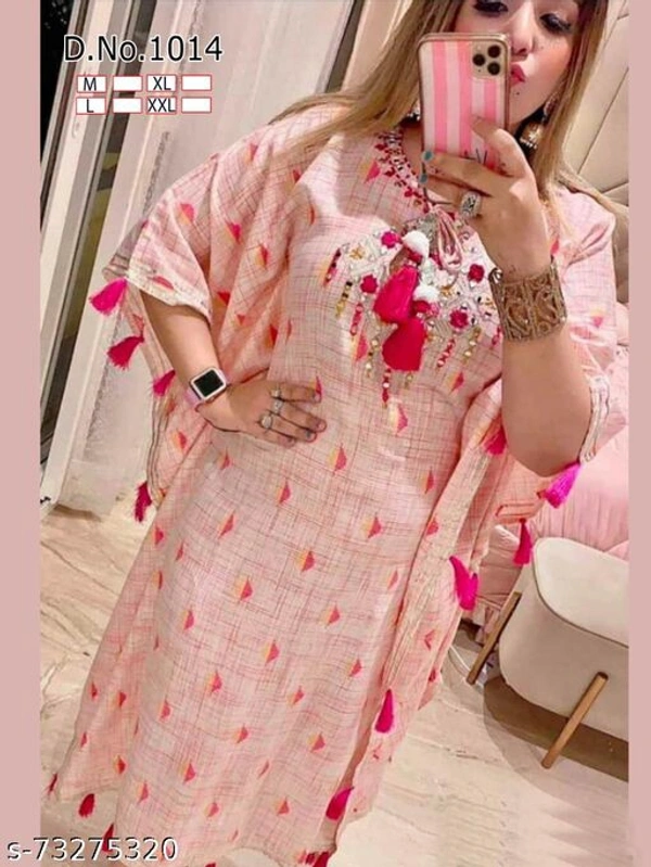 Kaftan pink star - Pink, L
