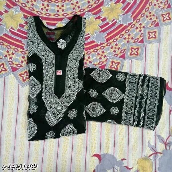 kurti with inner - Black , XL 