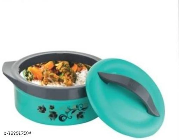 SKYSWIPE Inner insulated Casserole Hot Pot for Roti/Chapatti Casserole - 2500ml Cook and Serve Casserole  (2500 ml,Orange) - Free Size, Green