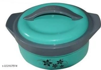 SKYSWIPE Inner insulated Casserole Hot Pot for Roti/Chapatti Casserole - 2500ml Cook and Serve Casserole  (2500 ml,Orange) - Free Size, Green