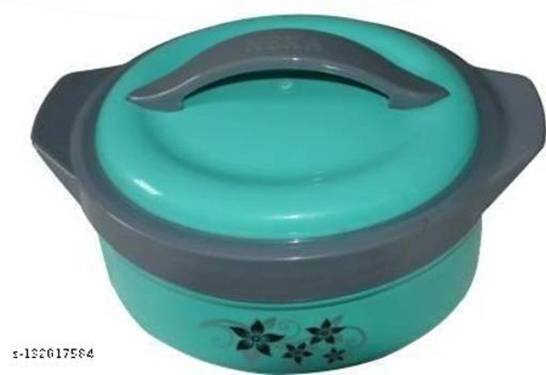 SKYSWIPE Inner insulated Casserole Hot Pot for Roti/Chapatti Casserole - 2500ml Cook and Serve Casserole  (2500 ml,Orange) - Free Size, Green