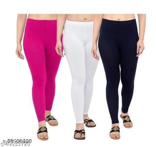 4 WAY STRETCHABLE LEGGINGS - Pink White Black, 30