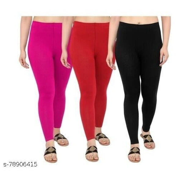 4 WAY STRETCHABLE LEGGINGS - pink Red Black, 42