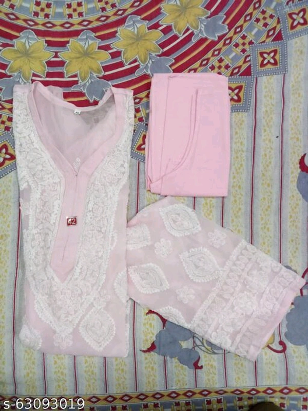 Trendy Graceful Kurtis - palepink , M