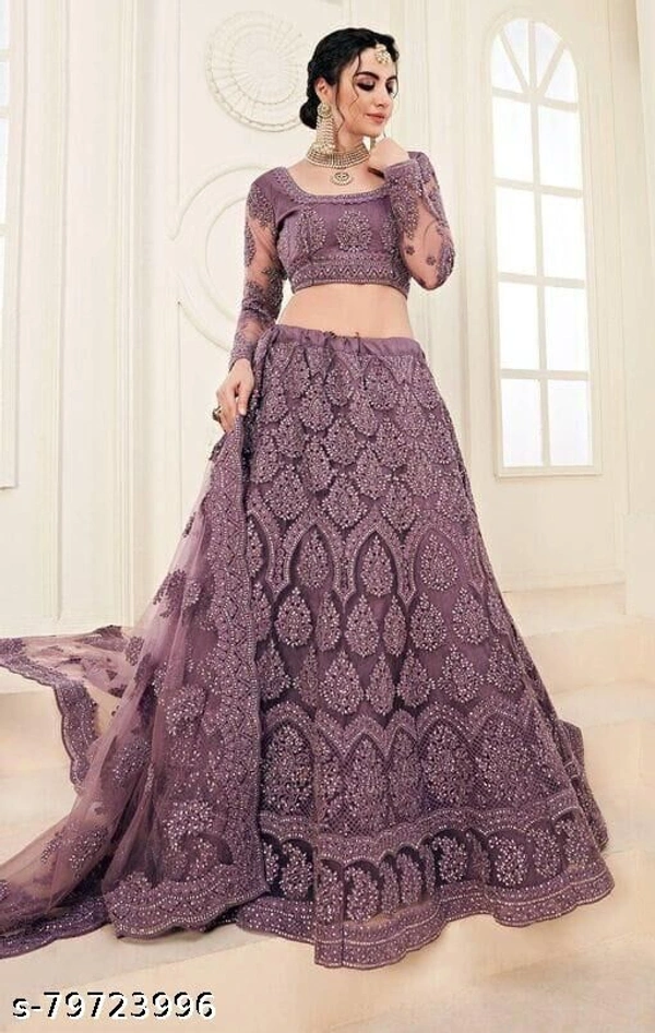 Woman's Lehenga Choli Set Beautifull Design With Free Gift - Free size 