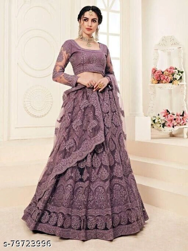 Woman's Lehenga Choli Set Beautifull Design With Free Gift - Free size 