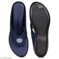 ShoeNstring Women Casual Flats - Nevy Blue , IND-4 